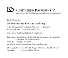2026: 76. Bayreuther Kunstausstellung 2026: 76. Bayreuther Kunstausstellung